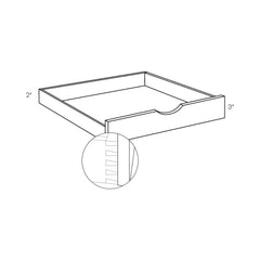 CNC Concord Richmond Stone 12" W Pull Out Shelf
