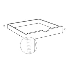 CNC Concord Park Ave White 18" W Pull Out Shelf