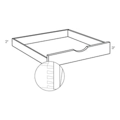 CNC Concord Park Ave White 42" W Pull Out Shelf