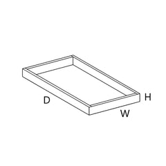 Wolf Classic Dartmouth 5-piece Pewter Paint Install One 24"D Pull Out Shelf w/SC