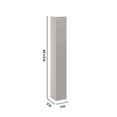 CNC Luxor 5-Piece Misty Grey 5" W X 34 1/2" H Large Post