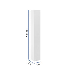 CNC Luxor 5-Piece White 5" W X 34 1/2" H Large Post