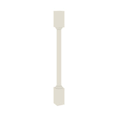 Modernform Cabinet Slim Dove White 3" W X 34 1/2" H X 3" D Turn Post