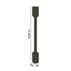Modernform Cabinet Slim Sage Green 3" W X 34 1/2" H X 3" D Turn Post