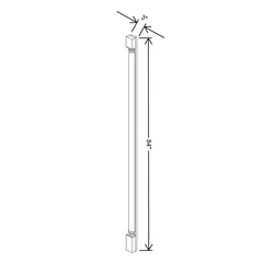 Fabuwood Allure Fusion Dove  84"H Pilaster