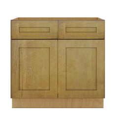 Modernform Cabinet Natural Shaker 36" W X 34 1/2" H X 24" D Double Door Sink Base Cabinet