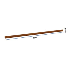 J&K Mocha Glazed K10 96" W Quarter Round Molding