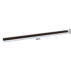 J&K Espresso K8 96" W Quarter Round Molding