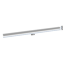 J&K Castle Grey S5 96" W Quarter Round Molding