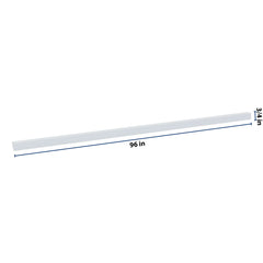 J&K White Shaker S8 96" W Quarter Round Molding