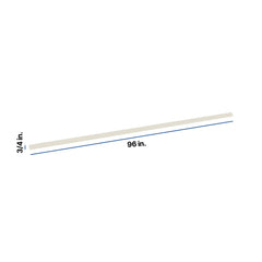Modernform Cabinet Slim Dove White 96" W X 3/4" H X 3/4" D Quarter Round Molding