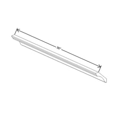 CNC Concord Richmond White 96" W X 3 1/8" H X 2 1/8" D Royal Cove Crown Molding