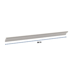 CNC Luxor 5-Piece Misty Grey 96" W X 3 1/4" H X 2 1/4" D Royal Cove Crown Molding