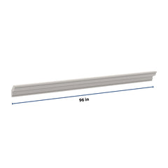 CNC Luxor 5-Piece Misty Grey 96" W X 3 1/2" H X 2 1/2" D Royal Crown Molding