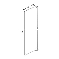 Wolf Classic Hanover Grey Stain Finished Refrig Panel - 30"W X 96"H X 1 1/2"D Vinyl