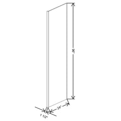 Fabuwood Allure Luxe Forest Green 1 1/2" W X 96" H X 24" D Refrigerator End Panel
