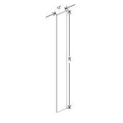 Fabuwood Allure Fusion Timber 3/4" W X 96" H X 12" D Refrigerator End Panel