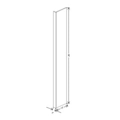 Fabuwood Ovela Catalina Bianco Matte 3" W X 96" H X 13" D Refrigerator End Panel