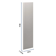 CNC Luxor 5-Piece Misty Grey 1 1/2" W X 96" H X 24" D Refrigerator End Panel