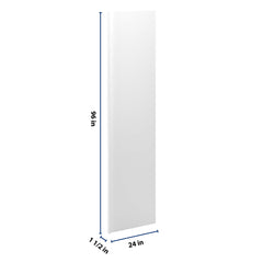CNC Luxor 5-Piece White 1 1/2" W X 96" H X 24" D Refrigerator End Panel