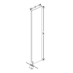 CNC Luxor Harvest 1 1/2" W X 96" H X 24" D Refrigerator End Panel