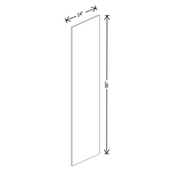Fabuwood Allure Galaxy Mocha End Panel 96"H x 24"D with 0.75" Stile