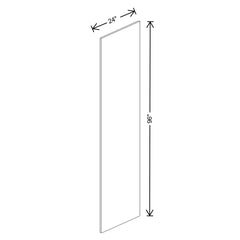 Fabuwood Value Premium Hallmark Frost 3/4" W X 96" H X 24" D End Panel