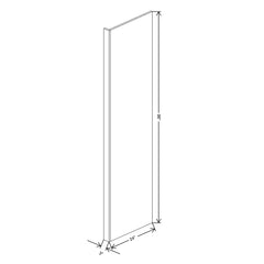 Fabuwood Ovela Catalina Carbone Matte 3" W X 96" H X 24" D Refrigerator End Panel