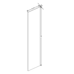 Fabuwood Ovela Catalina Frappe 1 3/4" W X 96" H X 24 3/4" D End Panel
