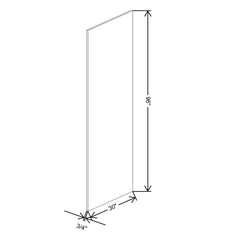 Fabuwood Allure Luxe Hunter Green 3/4" W X 96" H X 30" D Refrigerator End Panel