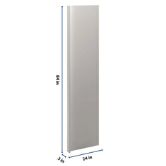 CNC Luxor 5-Piece Misty Grey 3" W X 96" H X 24" D Refrigerator End Panel