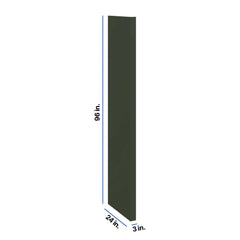 Modernform Cabinet Slim Sage Green 3" W X 96" H X 24" D Refrigerator End Panel