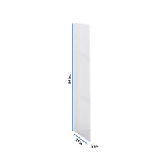 Modernform Cabinet Gloss White 3/4" W X 84" H X 25" D Refrigerator End Panel
