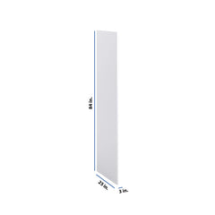 Modernform Cabinet Matte White 3/4" W X 84" H X 25" D Refrigerator End Panel