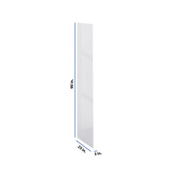 Modernform Cabinet Gloss White 3/4" W X 90" H X 25" D Refrigerator End Panel