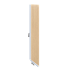 Modernform Cabinet Natural Oak 3/4" W X 90" H X 25" D Refrigerator End Panel