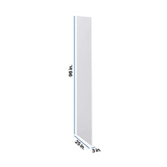 Modernform Cabinet Matte White 3/4" W X 96" H X 25" D Refrigerator End Panel