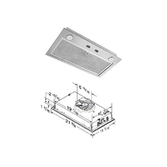 Fabuwood Allure Luna Timber 250 CFM Stainless Ventilator