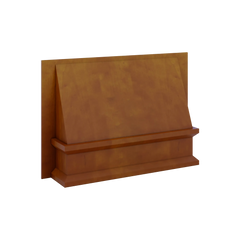 J&K Mocha Glazed K10 Range Wood Hood 36" W x 24" H