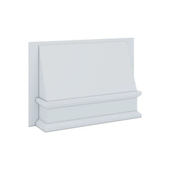 J&K White Shaker S8 Range Wood Hood 36" W x 24" H