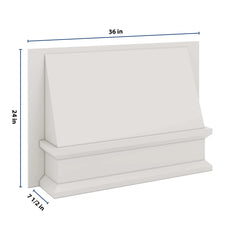 J&K Pure B5 Range Wood Hood 36" W x 24" H