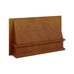 J&K Mocha Glazed K10 Range Wood Hood 42" W x 24" H