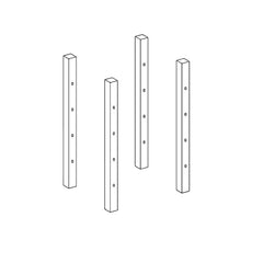 Wolf Classic Dartmouth White Paint Pull Out Install Kit {Shipped Loose}