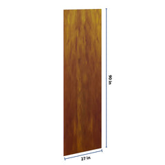 J&K Mocha Glazed K10 Refrigerator Panel 3/4" W x 90" H x 27" D