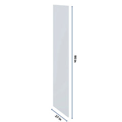 J&K White Shaker S8 Refrigerator Panel 3/4" W x 90" H x 27" D