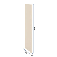 J&K Pearl Glazed H9 Refrigerator Panel w/Return Filler 3" W x 90" H x 27" D
