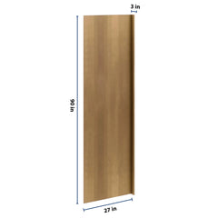 J&K Butterscotch B8 Refrigerator Panel w/Return Filler 3" W x 90" H x 27" D