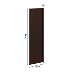 J&K Java Coffee S1 Refrigerator Panel w/Return Filler 3" W x 96" H x 27" D