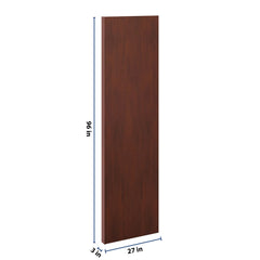 J&K Mahogany J5 Refrigerator Panel w/Return Filler 3" W x 96" H x 27" D
