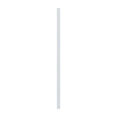 J&K White Shaker S8 Refrigerator Panel w/Return Filler 3" W x 96" H x 27" D